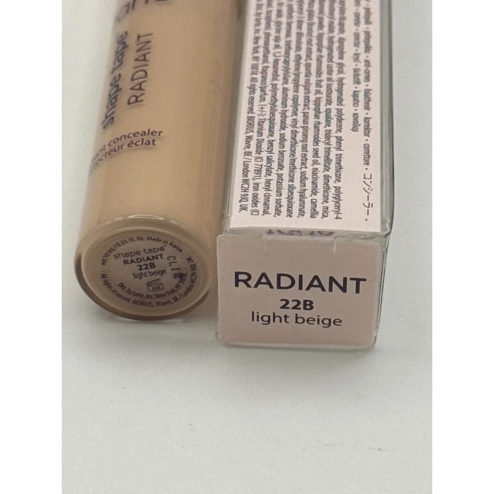Tarte Shape Tape Radiant Concealer 22B Light Beige‎ Full Size BNIB